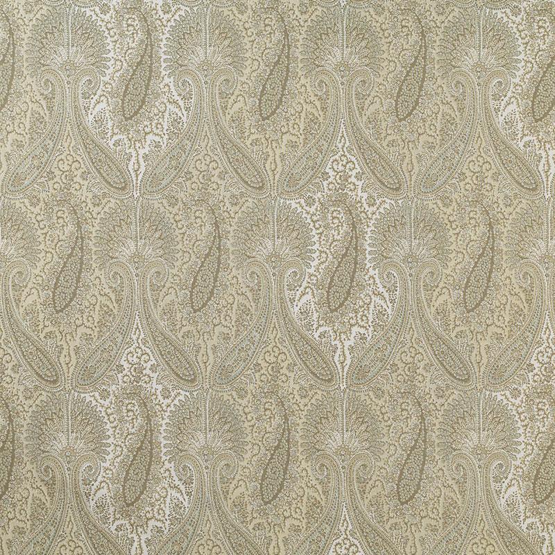 Schumacher Sarawak Paisley Alabaster Fabric