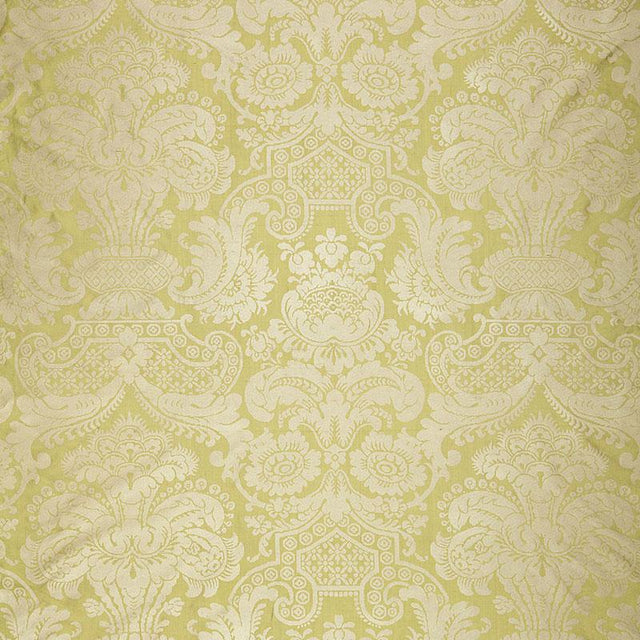 Schumacher Padova Damask Print Celadon Fabric