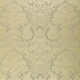Schumacher Padova Damask Print Mercury Fabric