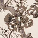 Schumacher Pyne Hollyhock Charcoal Fabric