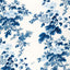 Schumacher Pyne Hollyhock Indigo Fabric