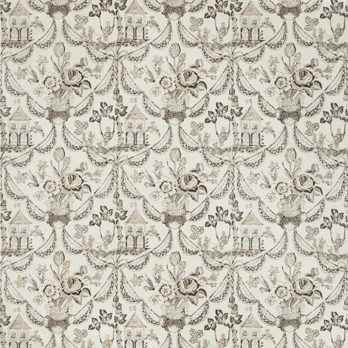 Brunschwig & Fils BIRD & SWING HB CHARCOAL Fabric