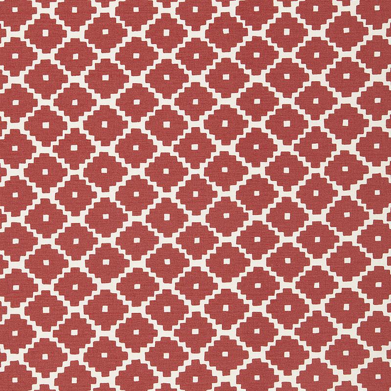 Schumacher Ziggurat Ruby Fabric