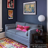 Schumacher Ziggurat Ruby Fabric