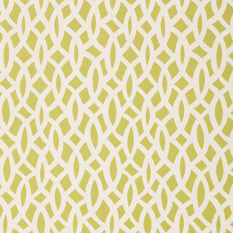 Schumacher Chain Link Chartreuse Fabric