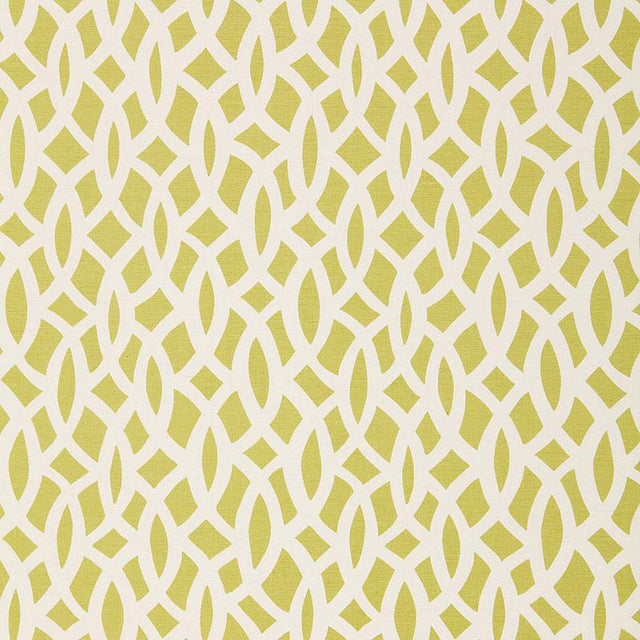 Schumacher Chain Link Chartreuse Fabric
