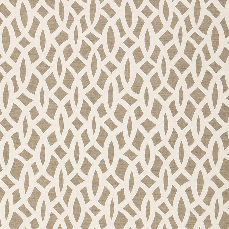 Schumacher Chain Link Flax Fabric