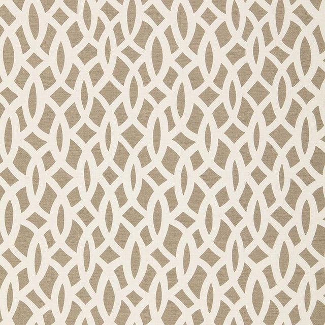 Schumacher Chain Link Flax Fabric