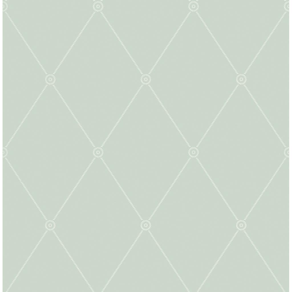 Cole & Son LARGE GEORGIAN ROPE TRELLIS DUCK EGG Wallpaper
