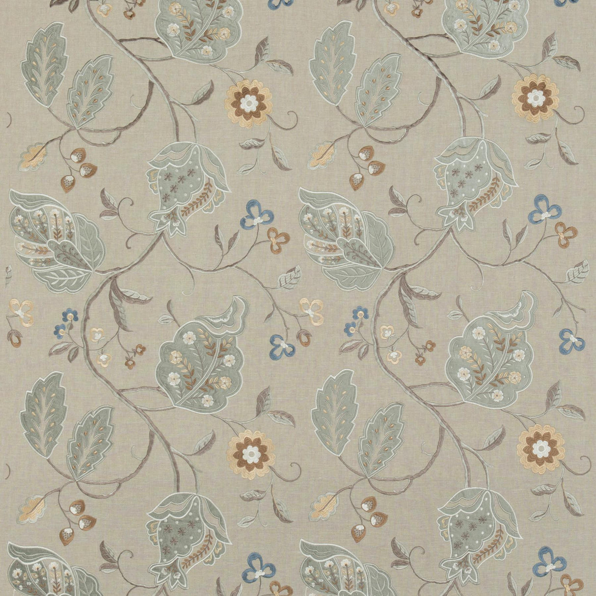 G P & J Baker CALTHORPE AQUA Drapery Fabric