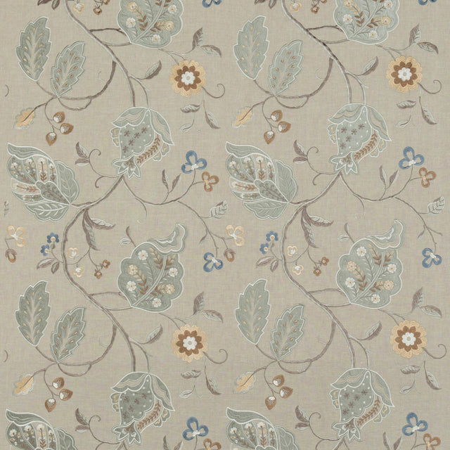 G P & J Baker CALTHORPE AQUA Drapery Fabric