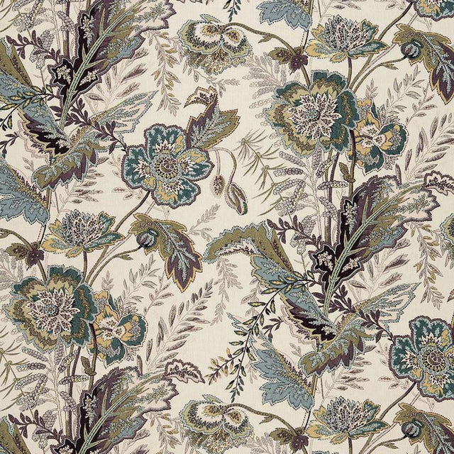 Schumacher Sandoway Vine Seaglass Fabric
