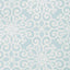 Schumacher Rosegate Embroidered Print Aquamarine Fabric