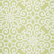 Schumacher Rosegate Embroidered Print Chartreuse Fabric