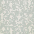Schumacher Shantung Silhouette Print Mineral Fabric