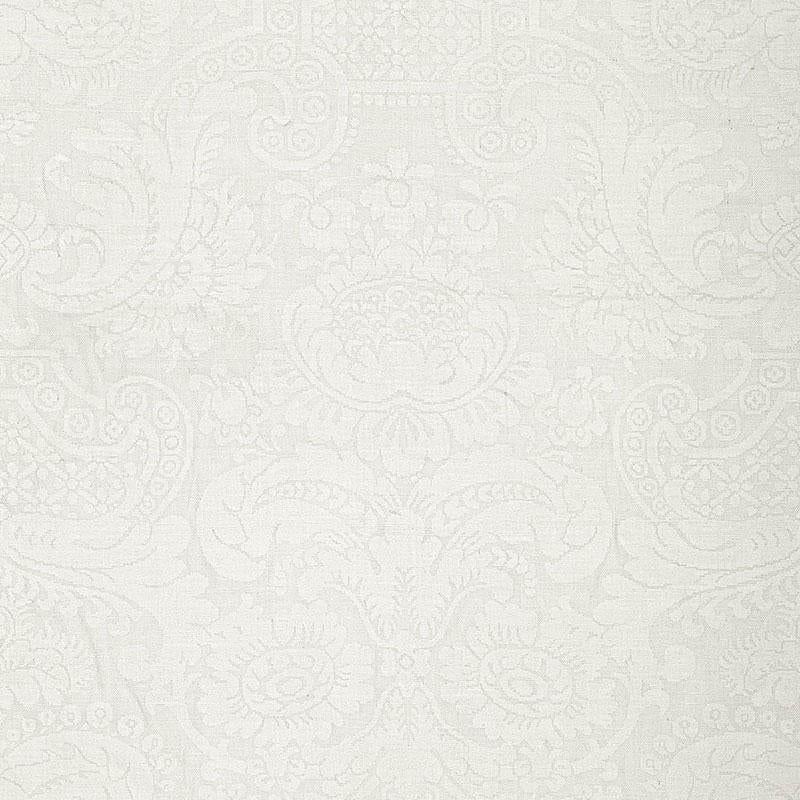 Schumacher Padova Damask Natural Ivory Fabric