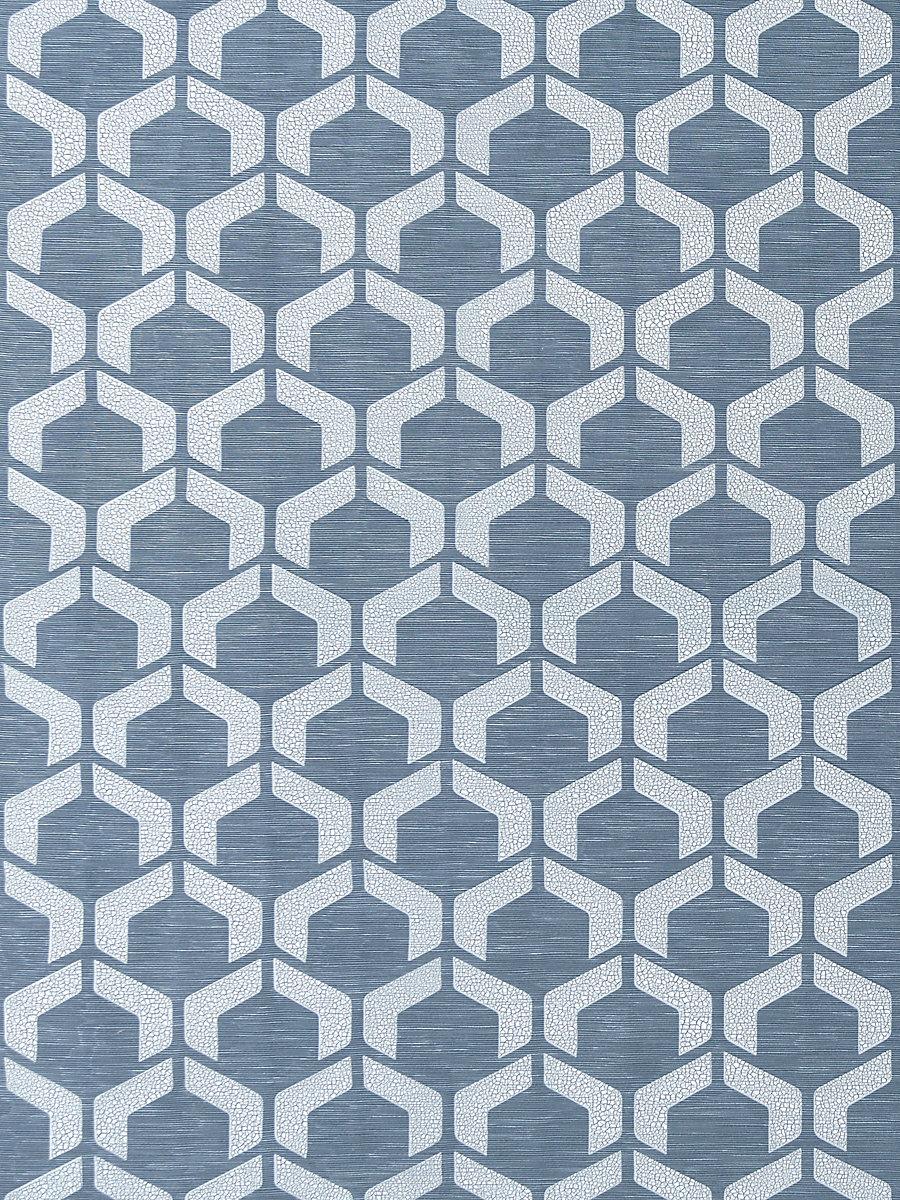 Scalamandre Craquele Blue Storm Fabric