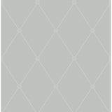 Cole & Son LARGE GEORGIAN ROPE TRELLIS GREY Wallpaper