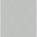 Cole & Son LARGE GEORGIAN ROPE TRELLIS GREY Wallpaper