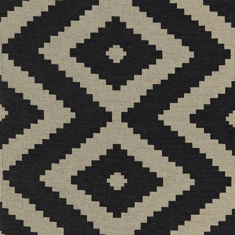 Schumacher Vail Chenille Raven Fabric