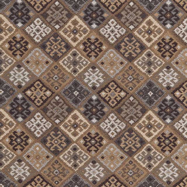Schumacher Kilim Weave Buckskin Fabric