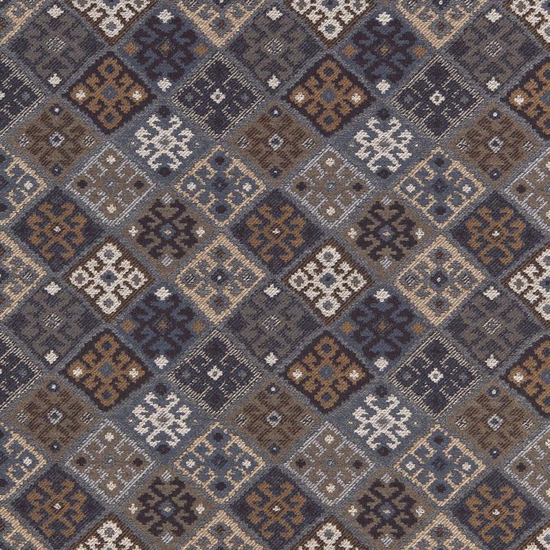 Schumacher Kilim Weave Denim Fabric