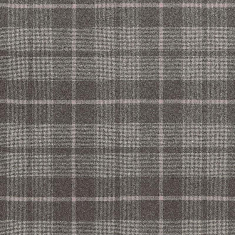 Schumacher Montana Wool Plaid Oxford Grey Fabric