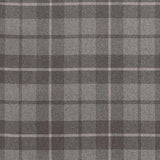 Schumacher Montana Wool Plaid Oxford Grey Fabric