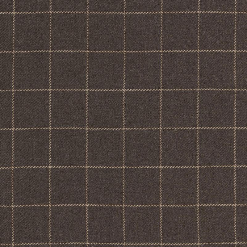 Schumacher Bancroft Wool Plaid Sable Fabric