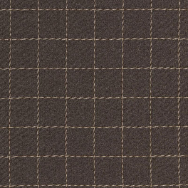 Schumacher Bancroft Wool Plaid Sable Fabric