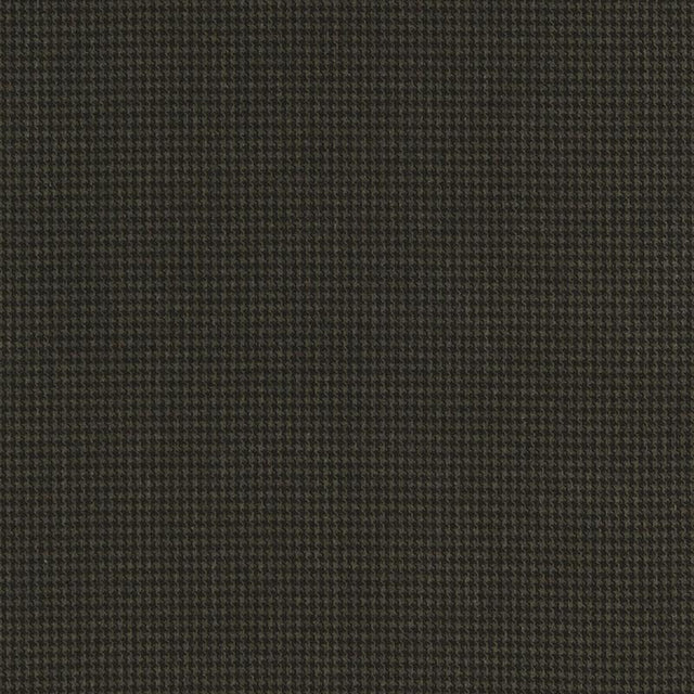 Schumacher Dillon Velvet Houndstooth Black Walnut Fabric
