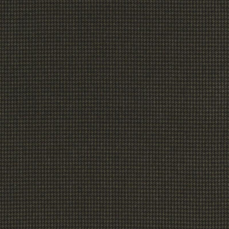 Schumacher Dillon Velvet Houndstooth Black Walnut Fabric