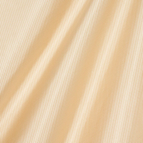 Schumacher Dalton Silk Gingham Sand Fabric