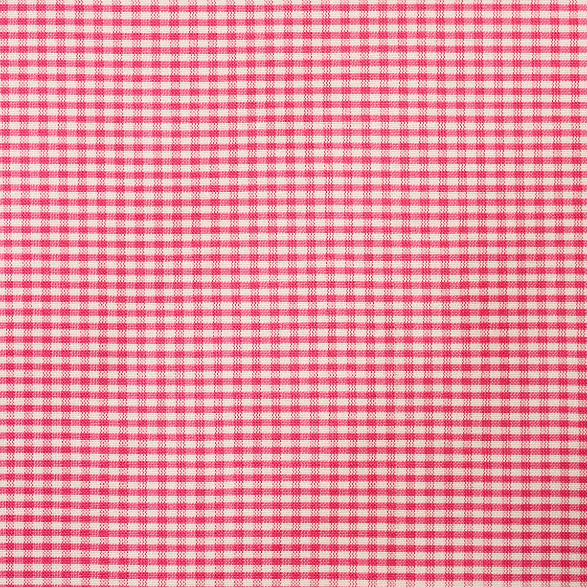 Schumacher Dalton Silk Gingham Cerise Fabric