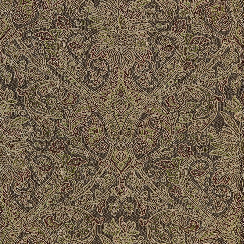 Schumacher Sinclair Wool Paisley Ash Fabric