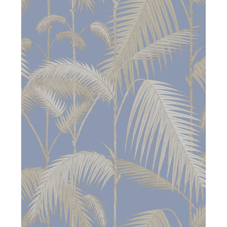 Cole & Son PALM JUNGLE STRAW & BLUE Wallpaper