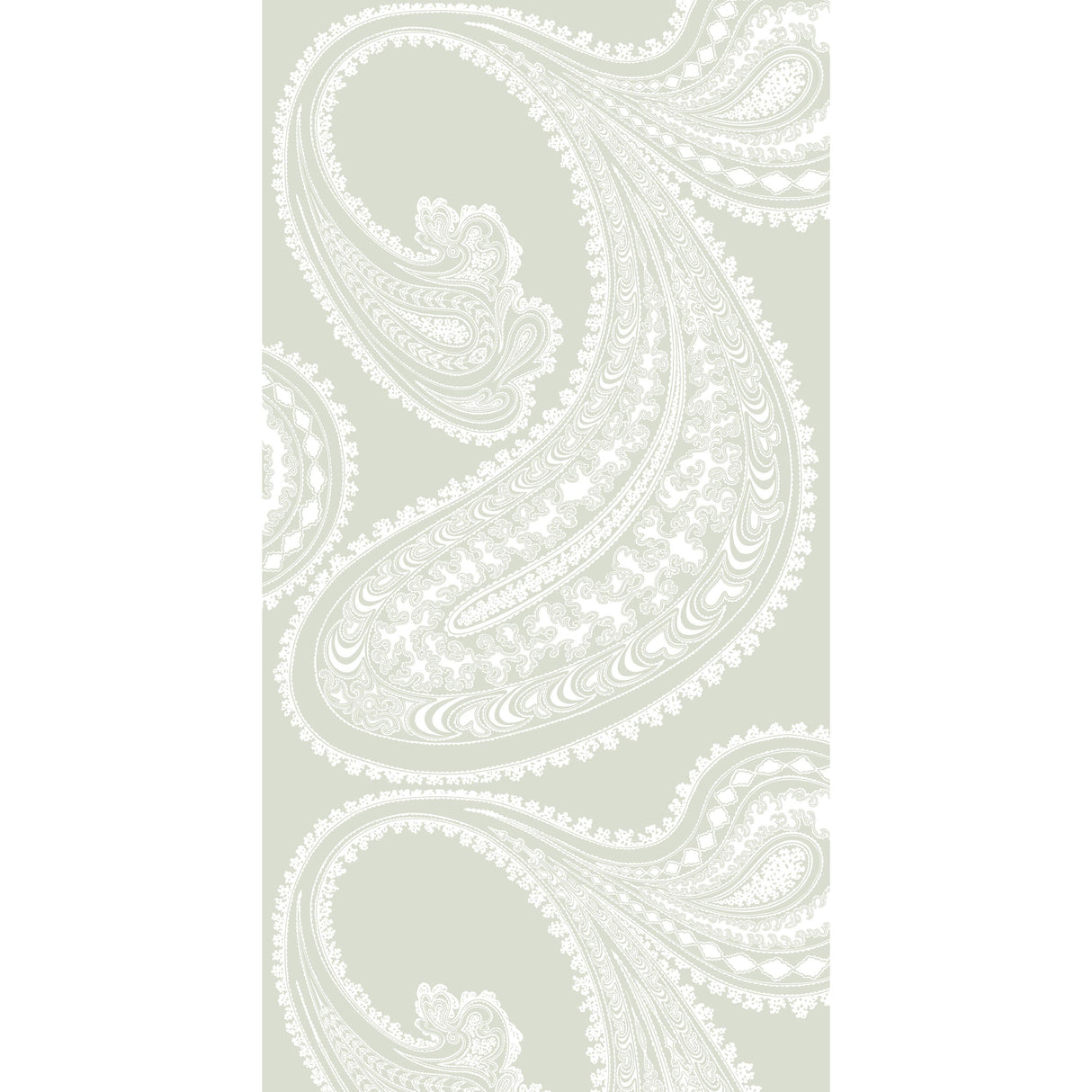 Cole & Son RAJAPUR WHITE/OLIVE Wallpaper