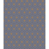 Cole & Son HICKS HEXAGON DK GRY/BRONZ Wallpaper