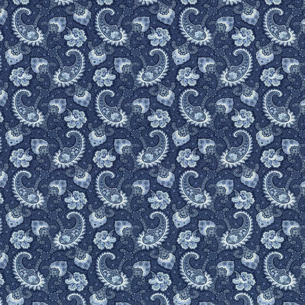 Kasmir Sigourney Indigo Fabric