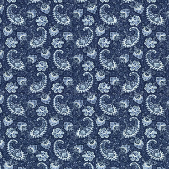 Kasmir Sigourney Indigo Fabric