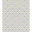 Cole & Son HICKS HEXAGON GILVER/WT/BK Wallpaper