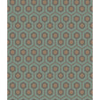 Cole & Son HICKS HEXAGON TEAL/GOLD Wallpaper