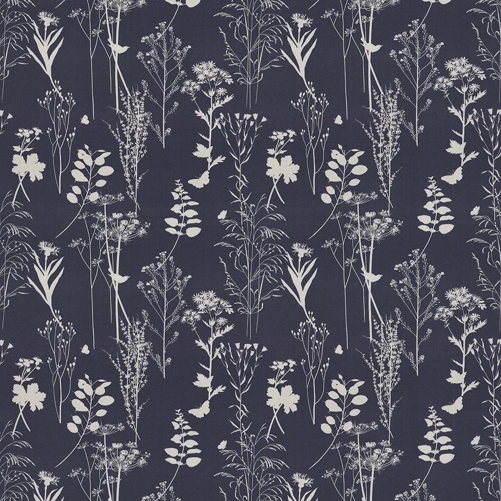 Kasmir Silhouette Navy Fabric