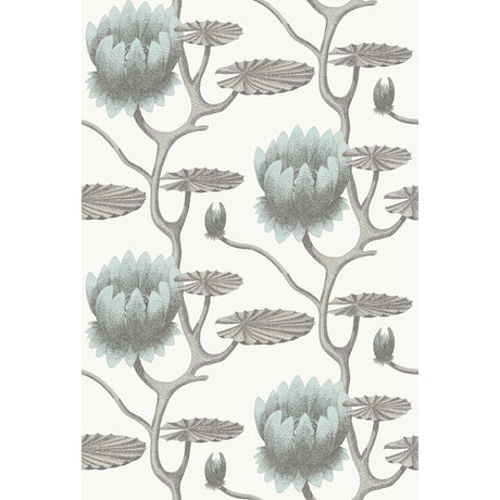 Cole & Son SUMMER LILY AQUA/WHITE Wallpaper
