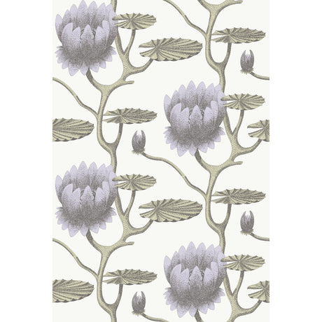 Cole & Son SUMMER LILY LILAC/GRN/WT Wallpaper