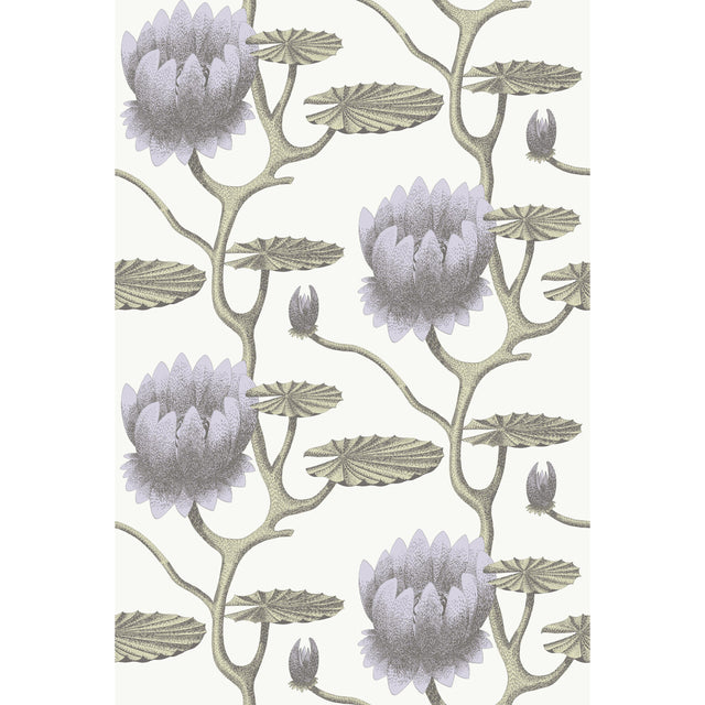 Cole & Son SUMMER LILY LILAC/GRN/WT Wallpaper