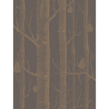 Cole & Son WOODS & PEARS BRONZE/BLACK Wallpaper