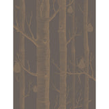 Cole & Son WOODS & PEARS BRONZE/BLACK Wallpaper