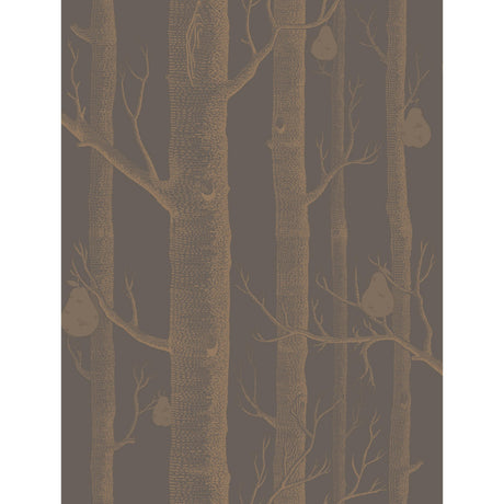Cole & Son WOODS & PEARS BRONZE/BLACK Wallpaper