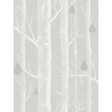 Cole & Son WOODS & PEARS GREY/WHT/SLVR Wallpaper